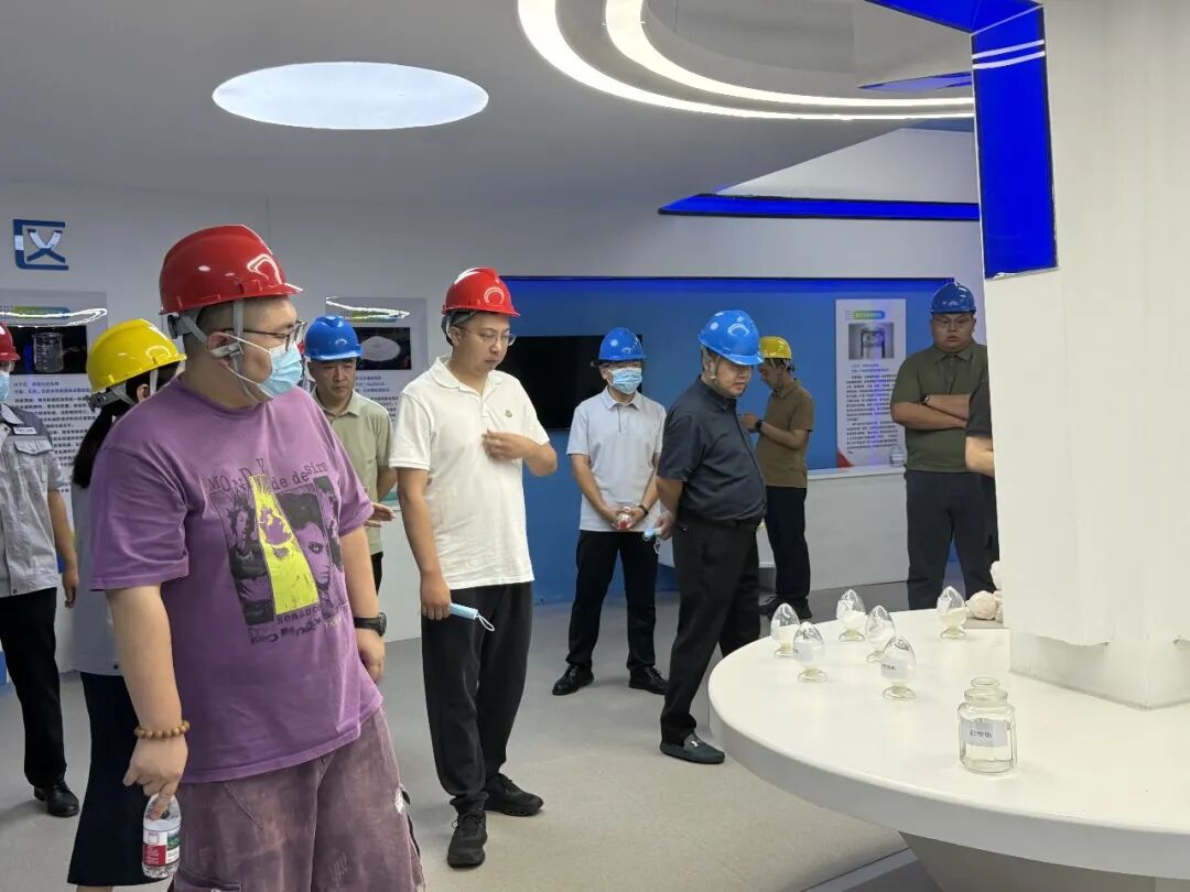 考察团一行参观众智化工科技展厅